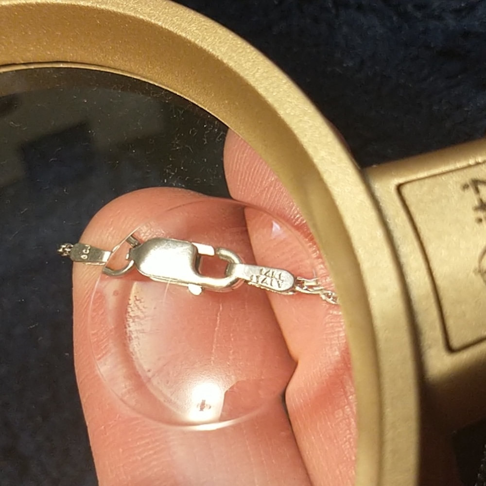 14k Italian white gold solid - Picture 8 of 8